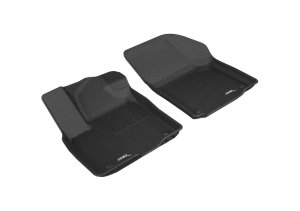 Volkswagen Atlas Floor Mats - Front - 3D MAXpider - Kagu - Black - `18-`19 Volkswagen Atlas Floor Mats - Front - 3D MAXpider - Kagu - Black - `18-`19